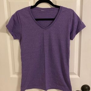 Purple V-Neck Tee